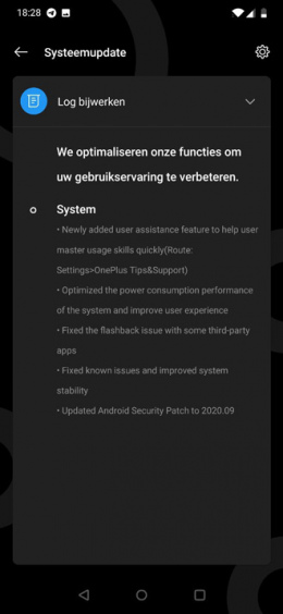 OnePlus 7T Pro september update