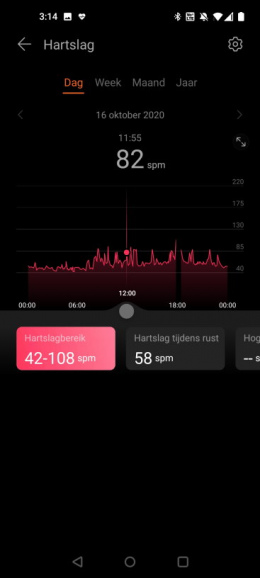 Huawei Gezondheid app hartslagmeting