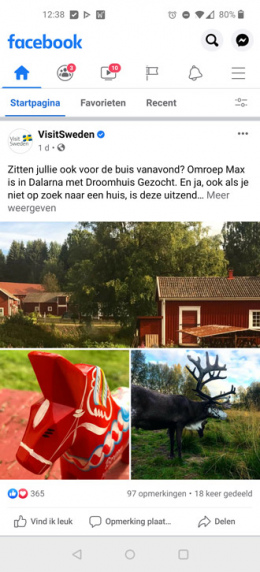 Facebook tijdlijn opties