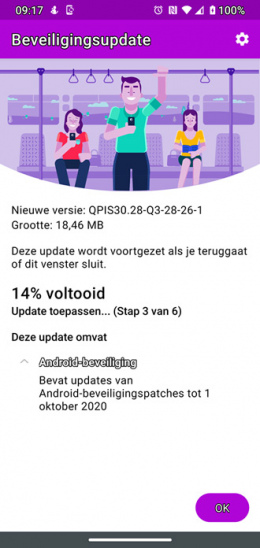 Moto G8 Plus oktober patch