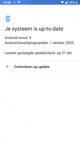 Nokia 8 beveiligingsupdate oktober 2020