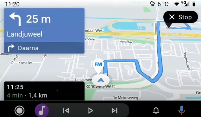 Flitsmeister Android Auto