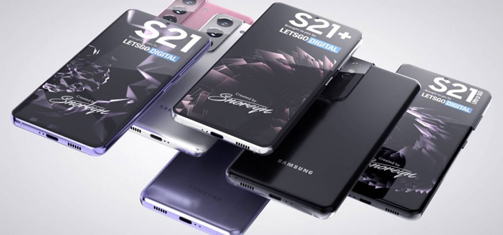 Samsung Galaxy S20 renders header