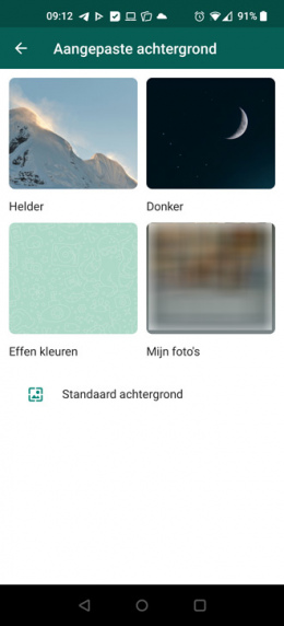 WhatsApp achtergrond
