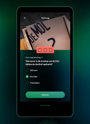 Wie is de Mol 2021 app testvraag