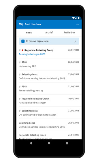 Berichtenbox app