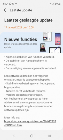 Galaxy S20 FE januari patch