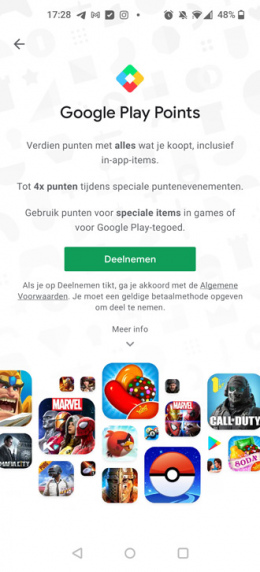 Google Play Points Nederland