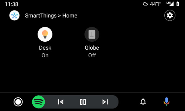 Samsung SmartThings Android Auto