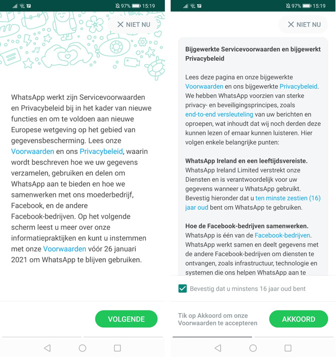 Whatsapp Komt Met Nieuwe Algemene Voorwaarden Dit Gaat Er Veranderen