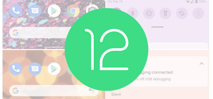 Android 12 theme header