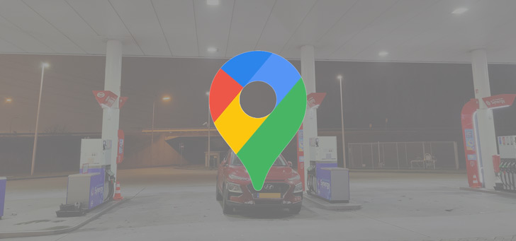 Google Maps tankstation header