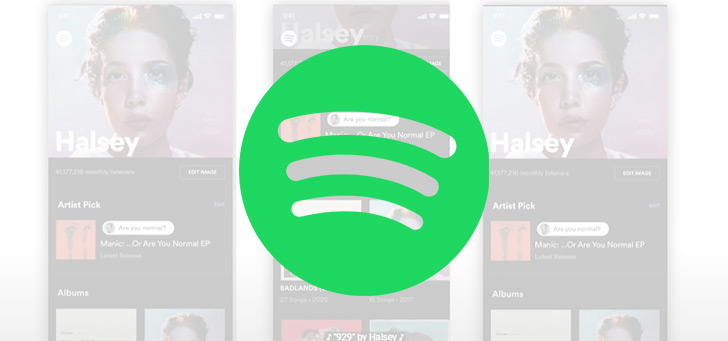 Spotify header