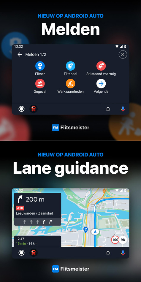 Flitsmeister Android Auto