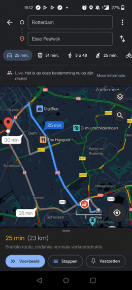 Google Maps donker