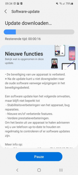 Samsung Galaxy S21 beveiligingsupdate maart 2021