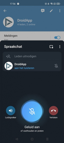 Telegram spraakchats