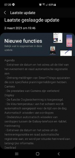 maart update Galaxy S10