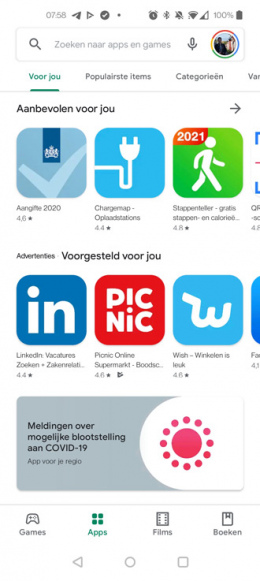 Google Play Store nieuw