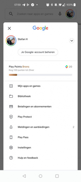 Google Play Store nieuw design