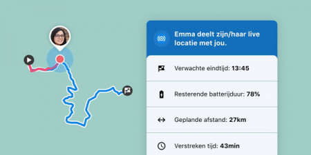 Komoot Live Tracking