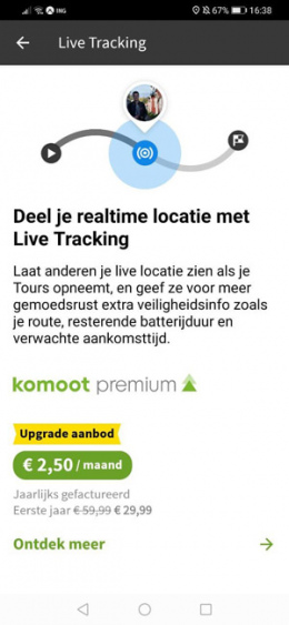 Live Tracking Komoot