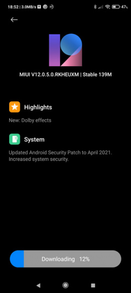 Poco F3 april update