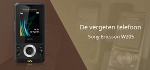 De vergeten telefoon: Sony Ericsson W205 sony ericsson w205 vergeten header