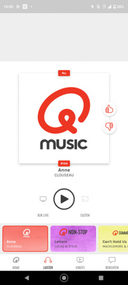 QMusic app chromecast