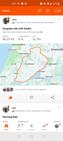 Strava activiteiten