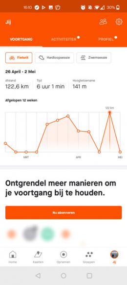 Strava profiel