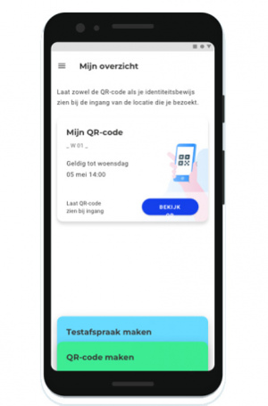 CoronaCheck app QR