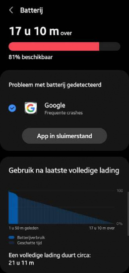 Google app crash