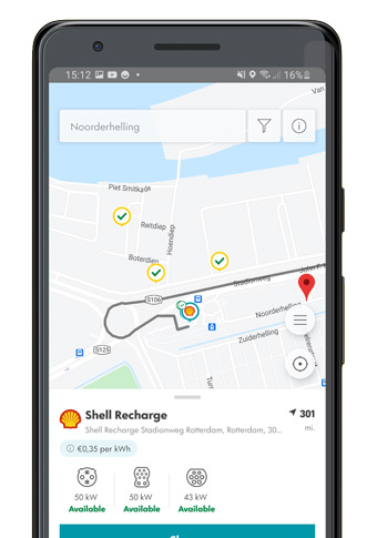 Shell Recharge app
