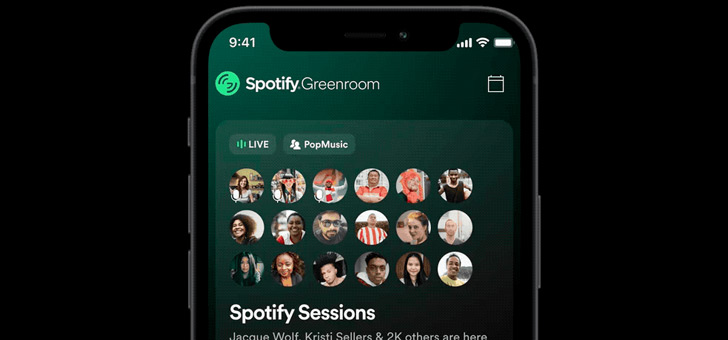 Spotify greenroom header