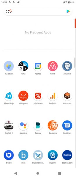 Nova Launcher 7 menu