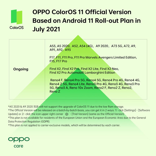 Oppo Android July 11, 2021