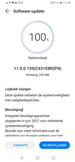 Huawei P30 Pro juni 2021 update