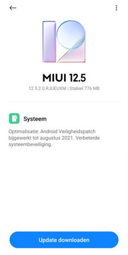 Poco X3 Pro augustus 2021 update