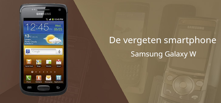 Samsung Galaxy W vergeten header