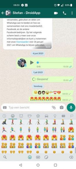 WhatsApp emoji zomer 2021