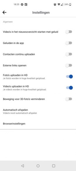 Facebook geluiden automatisch afspelen