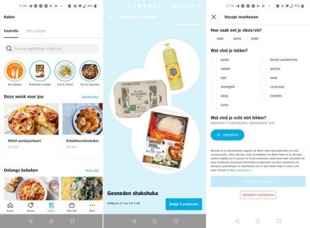 Albert Heijn app 8.0 cooking