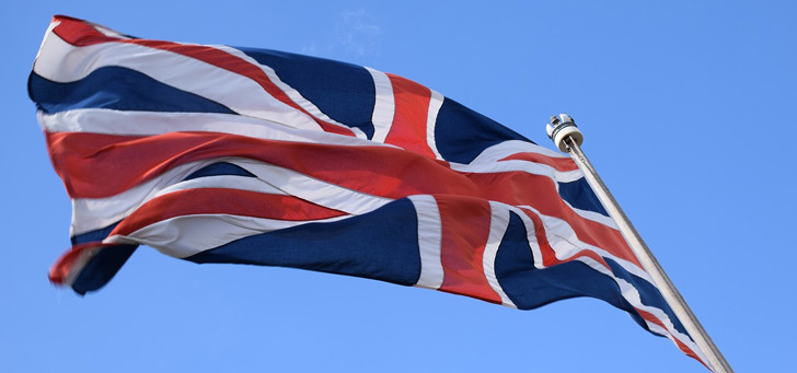 Britse Engels vlag header