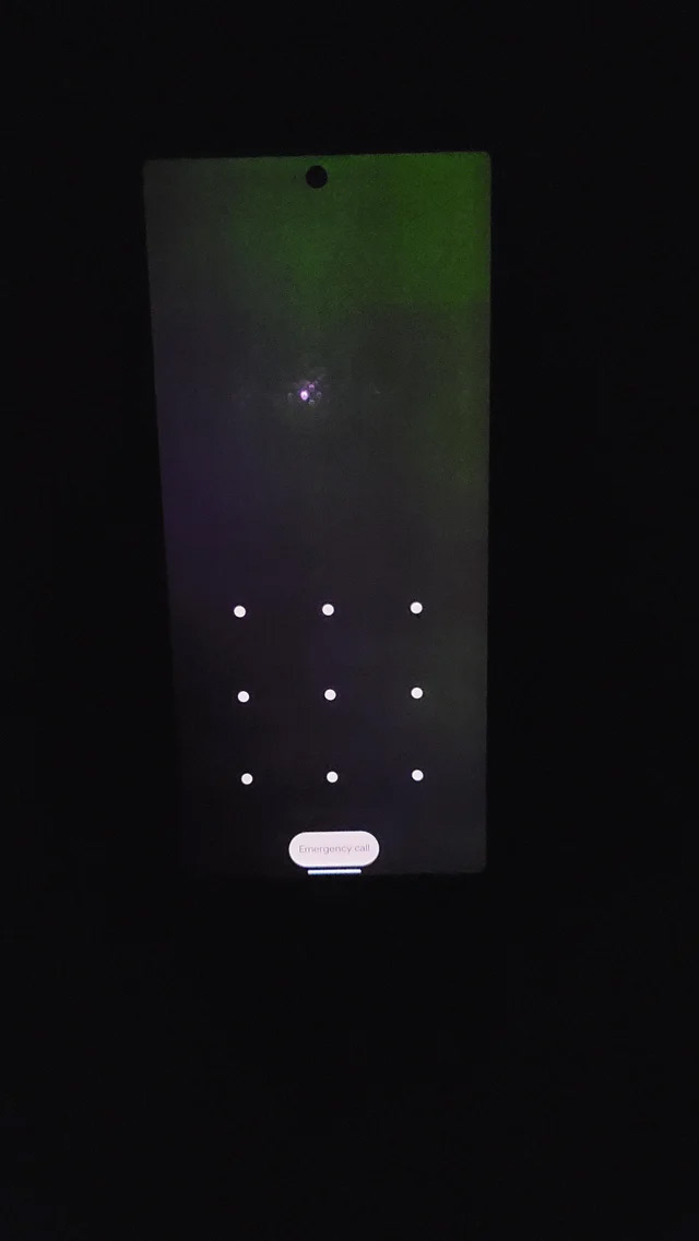 Pixel 6 groene gloed scherm