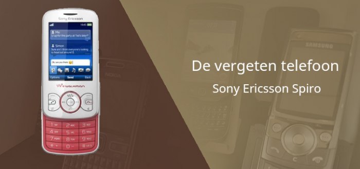 De vergeten telefoon: Sony Ericsson Spiro uit 2010
