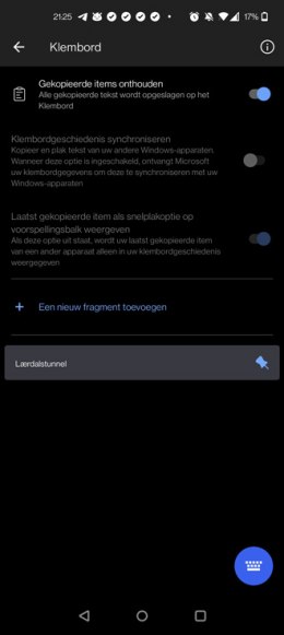 SwiftKey klembord Windows Android