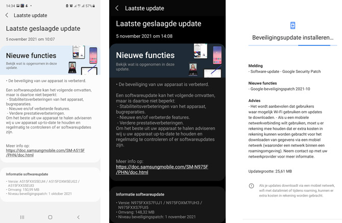 Update Galaxy A51 Note 10 Nokia 5.3