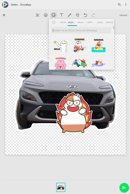 make whatsapp sticker