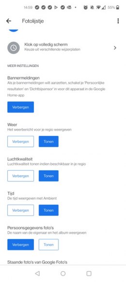 Google Nest Hub luchtkwaliteit